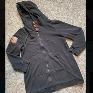 Alaska Chicks | Long Zip Hoodie | XL | Black